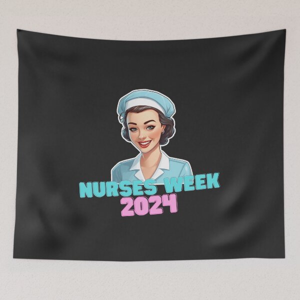 Item preview, Smiling retro nurse nurses week 2024 designed and sold by SmileshareShop.