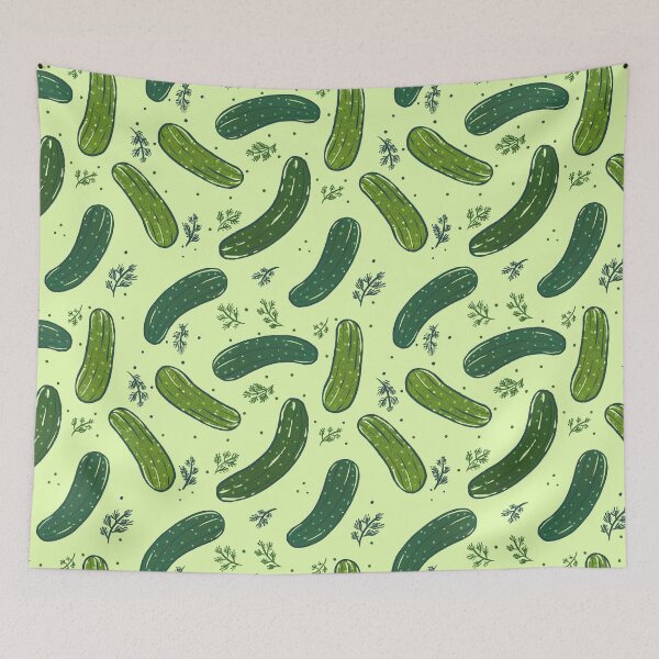 Item preview, Hand Drawn Dill Pickle Pattern designed and sold by tanyadraws.