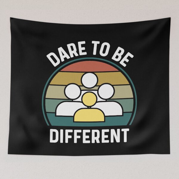 Item preview, Dare To Be Different, Inspirational Motivational Positive Saying designed and sold by Sunserize Designs.