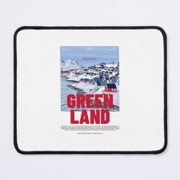 Item preview, Nuuk Greenland Colourful Houses By The Bay Movie Poster designed and sold by GraTEEtude.
