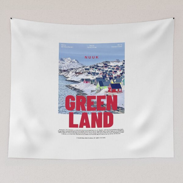 Artikelvorschau, Nuuk Greenland Bunte Häuser an der Bucht-Filmplakat entworfen und verkauft von GraTEEtude.