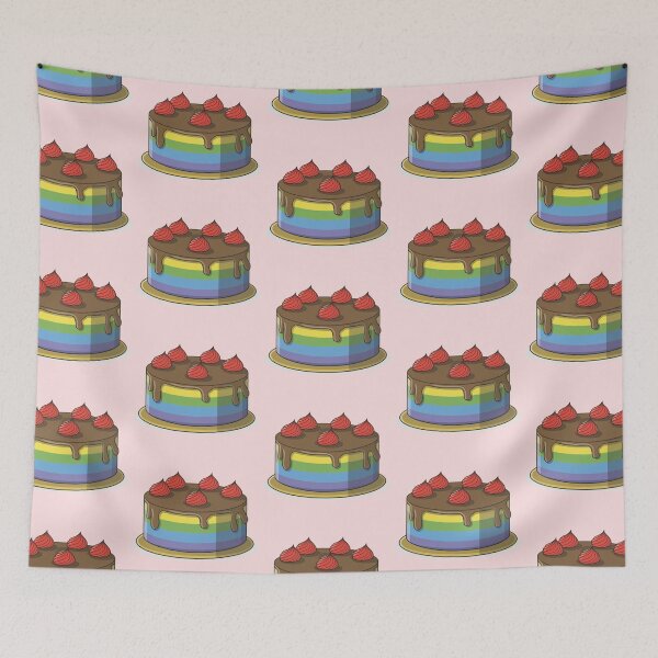 Item preview, Rainbow Cake Pattern designed and sold by PatternInArt.