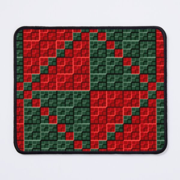 Item preview, Red and Green Beveled Checker Squares designed and sold by TheRulerofEarth.