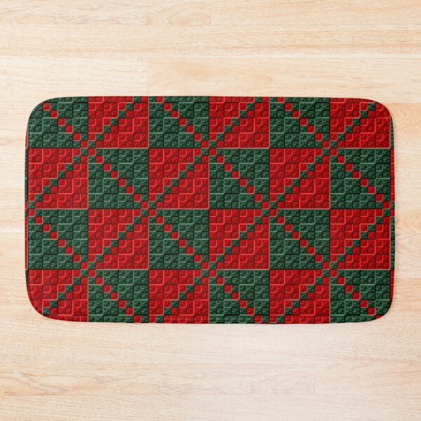 Item preview, Red and Green Beveled Checker Squares designed and sold by TheRulerofEarth.