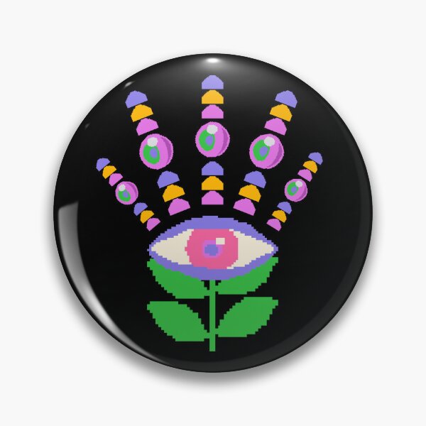 Item preview, Pixelated Dopamine Eye of the Flower designed and sold by purrrmerch.