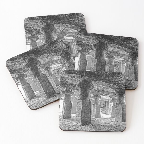 Item preview, Inside the Elephanta Island Caves - BW designed and sold by Brian Shaw.