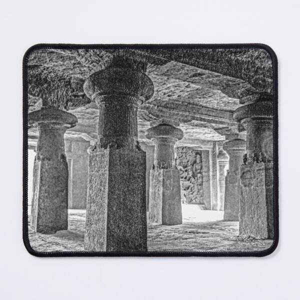 Item preview, Inside the Elephanta Island Caves - BW designed and sold by Brian Shaw.