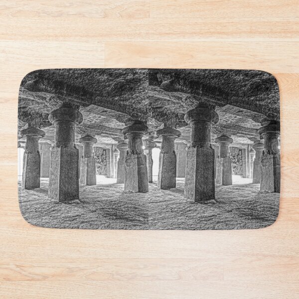 Item preview, Inside the Elephanta Island Caves - BW designed and sold by Brian Shaw.
