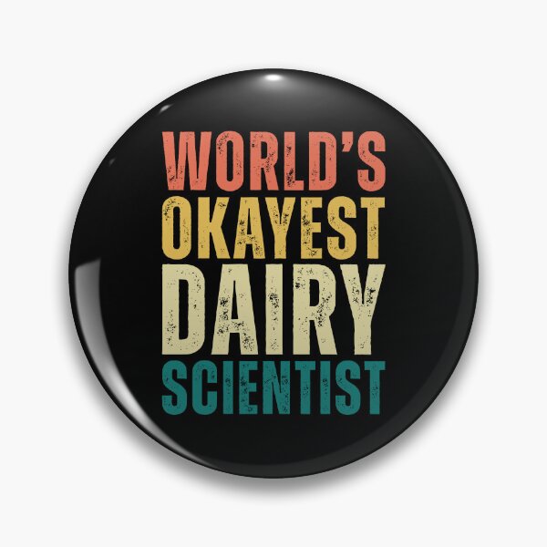 Item preview,  Retro World's Okayest Dairy Scientist designed and sold by kamrankhan.