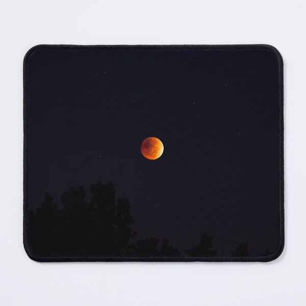 Item preview, Full moon lunar eclipse over treeline designed and sold by firstlightdawn.