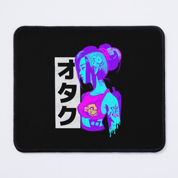 Item preview, Retro Synthwave Vaporwave Japanese Girl Otaku Kanji Art designed and sold by Geek-O-MNL.
