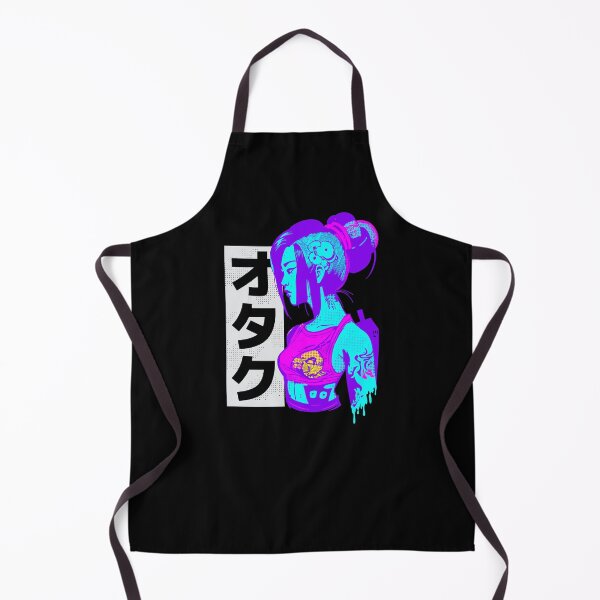 Item preview, Retro Synthwave Vaporwave Japanese Girl Otaku Kanji Art designed and sold by Geek-O-MNL.