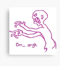 Grr Argh Monster - Buffy the Vampire Slayer, Mutant Enemy, 90s, BTVS, Zombie, Joss Whedon, Buffyverse, Monster, Vampire, Grrr Arrgh Canvas Print