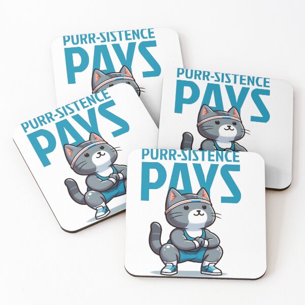 Item preview, Purr-sistence Pays: Cat Squats designed and sold by Purrformance.