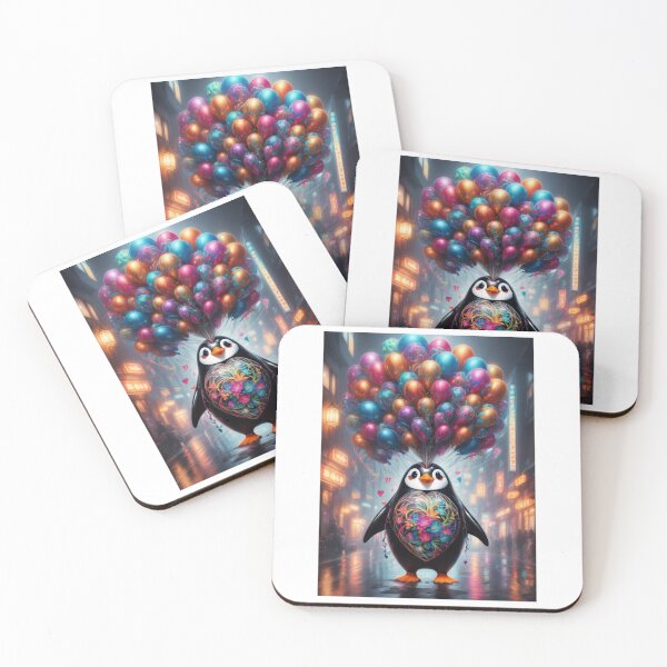 Item preview, Penguin Loves Beautiful Balloons  designed and sold by BotunPeony.