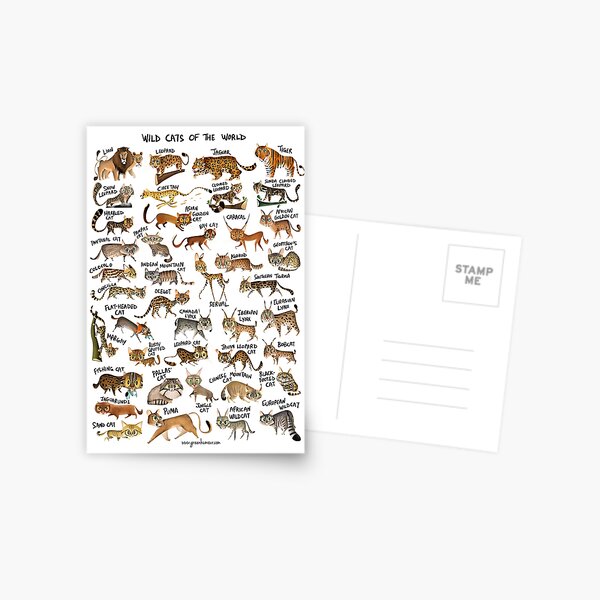 Item preview, Wild Cats of the World designed and sold by Green Humour.