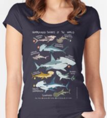 Hammerhead Sharks of the World Fitted Scoop T-Shirt