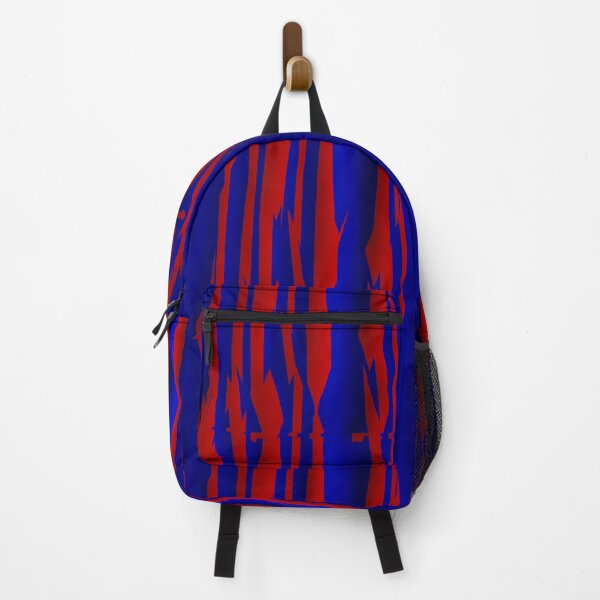 Item preview, 3D Red on Blue Verticle Stripe Pattern designed and sold by TheRulerofEarth.