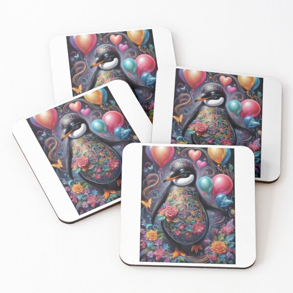 Item preview, Penguin Loves Beautiful Balloons And Flowers  designed and sold by BotunPeony.
