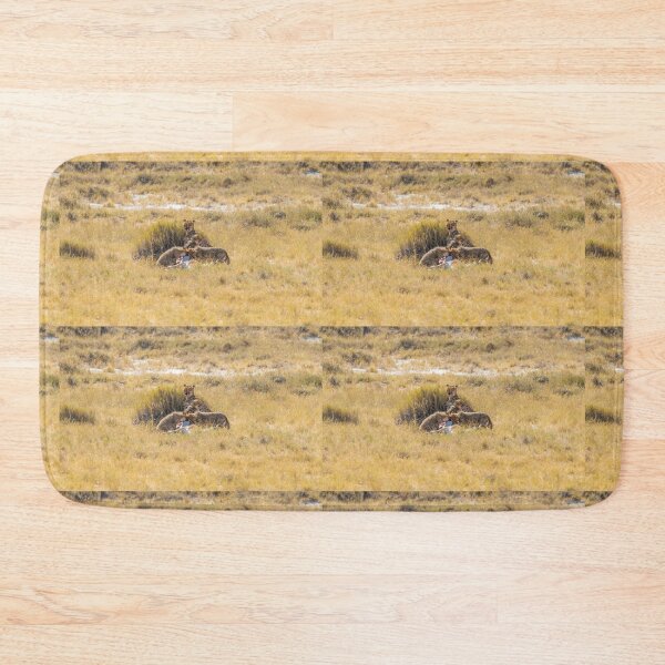Item preview, Namibia. Etosha National Park. Cheetah with Cubs Feeding on Fresh Kill.  designed and sold by vadim19.