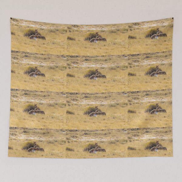 Item preview, Namibia. Etosha National Park. Cheetah with Cubs Feeding on Fresh Kill.  designed and sold by vadim19.
