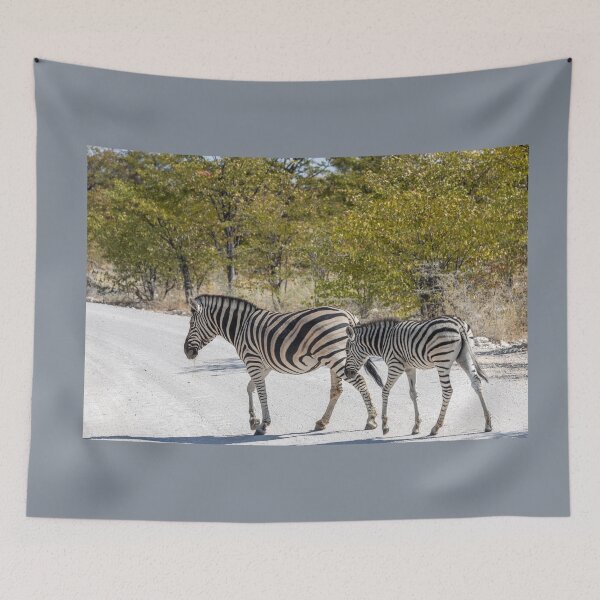 Item preview, Namibia. Etosha National Park. Zebras Crossing Road.  designed and sold by vadim19.