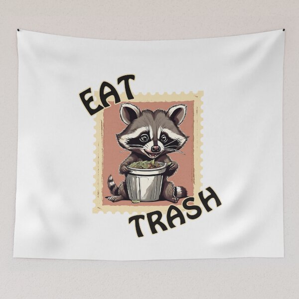 Item preview, eat trash designed and sold by darkthings design.