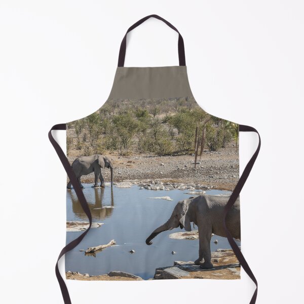 Item preview, Namibia. Etosha National Park. Three Elephants at the Waterhole. designed and sold by vadim19.