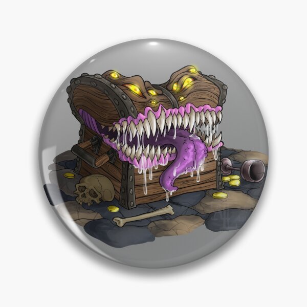 Item preview, Treasure Chest Mimic designed and sold by ArtbyAnyse.