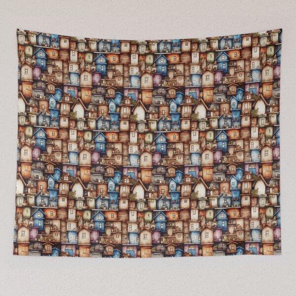 Item preview, Tiny Houses Over Houses Cute Watercolor designed and sold by Geek Updated.