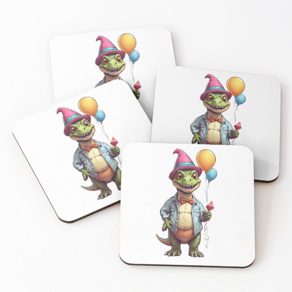 Item preview, DinoParty Tees: Unleash the Fun with our Animated Dinosaur Sticker Collection designed and sold by LakshStore2000.