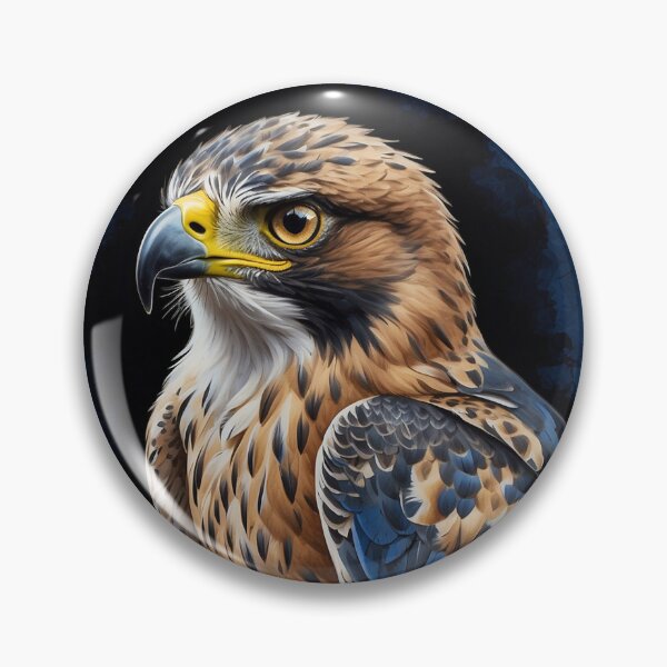 Item preview, Birth Month Bird and Flower - September Hawk & Aster designed and sold by waterhutch.
