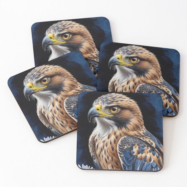 Item preview, Birth Month Bird and Flower - September Hawk & Aster designed and sold by waterhutch.