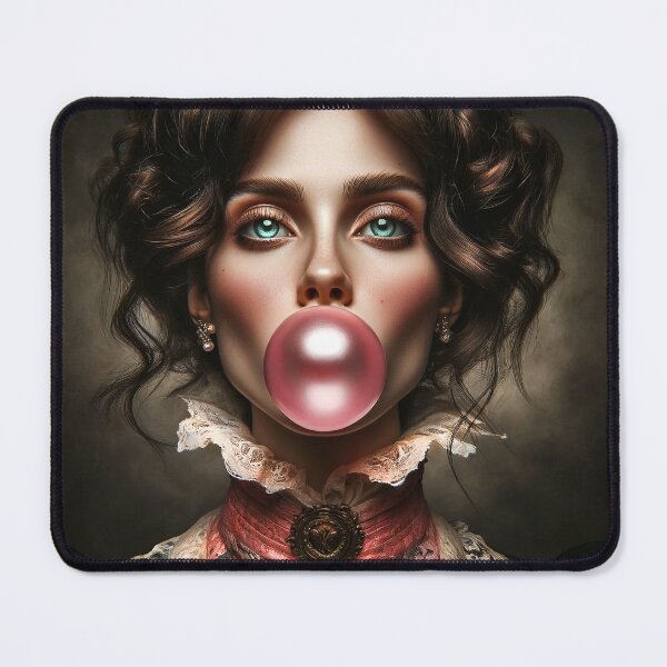 Item preview, Altered Art Girl with Bubble Gum & Lace designed and sold by PyxieZen.