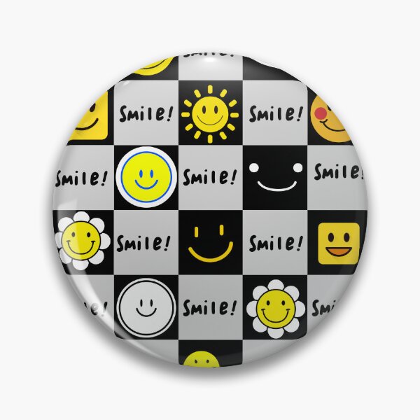 Item preview, smile face, check pattern designed and sold by zzzozzo.