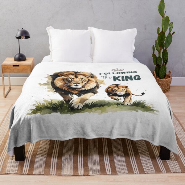 Item preview, Following the King, Lions Art designed and sold by Faithloveshop.