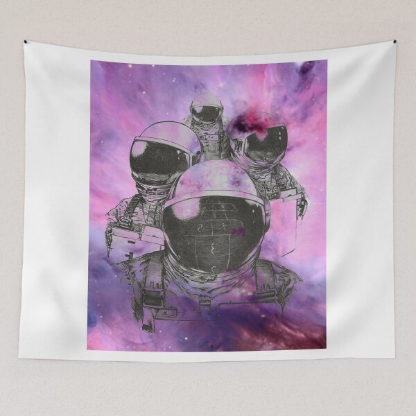 Item preview, Astronauts on the background of the cosmic sky designed and sold by DenisPri.
