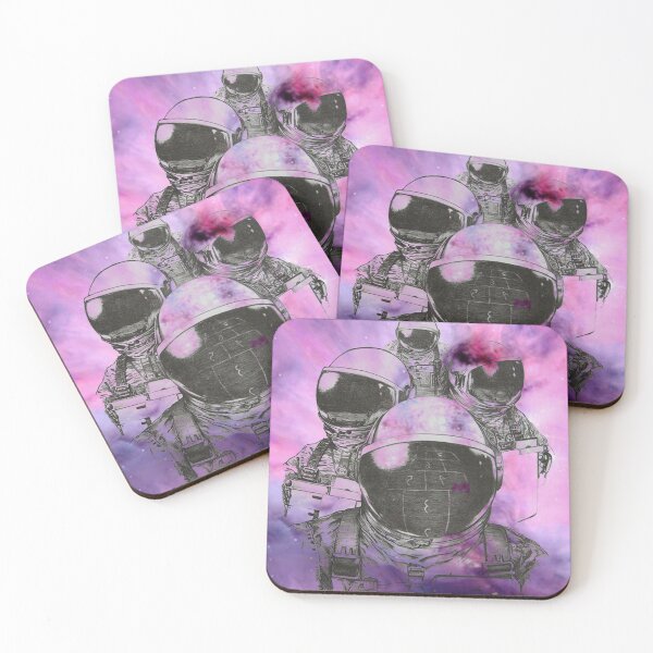Item preview, Astronauts on the background of the cosmic sky designed and sold by DenisPri.