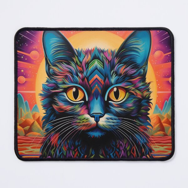 Item preview, Louis Wain Schizophrenia Cat Painting For Cat Lovers designed and sold by Petsthetic.