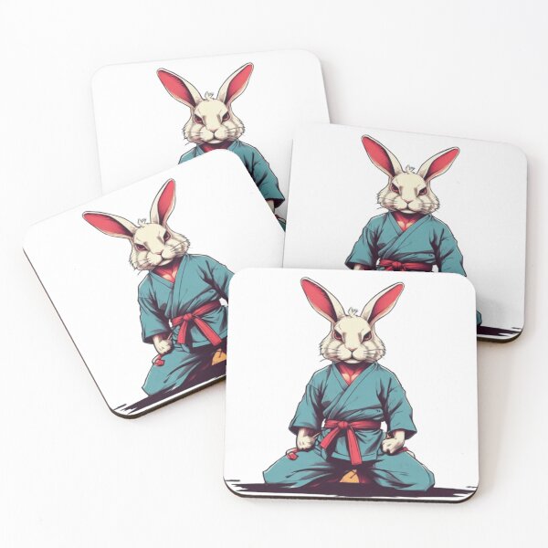 Item preview, Vintage karate bunny designed and sold by Shtex.