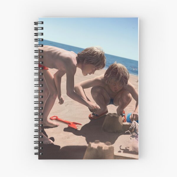 Item preview, Two children on the beach build a sandcastle designed and sold by Christophe Moussu.