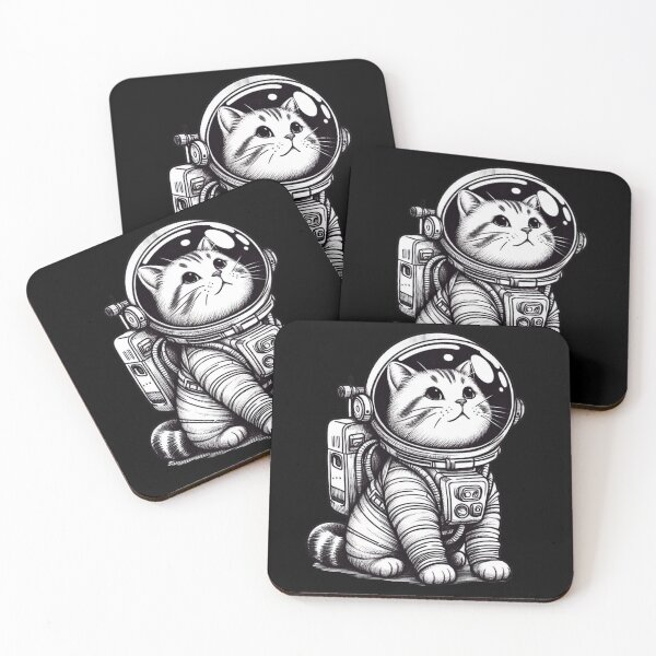 Item preview, Cute astronaut cat, space kitten designed and sold by wittyprinttop.