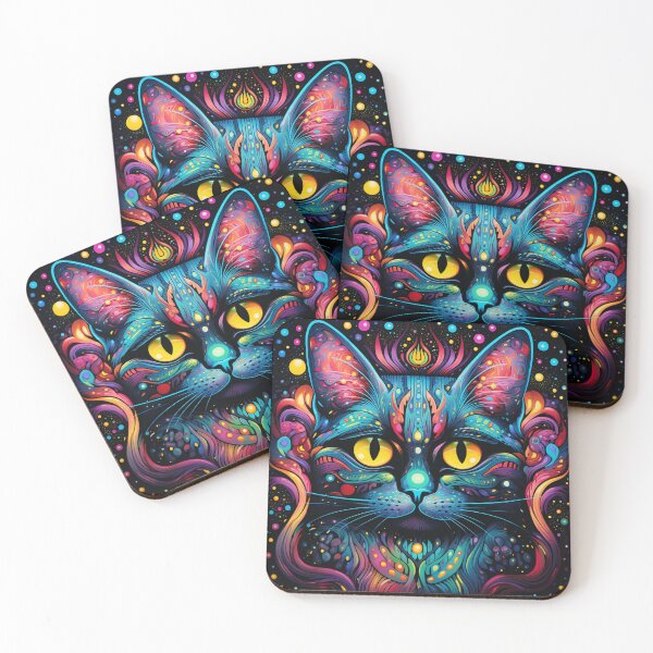 Item preview, Louis Wain Schizophrenia Cat Painting For Cat Lovers designed and sold by Petsthetic.