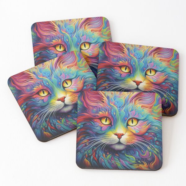 Item preview,  Louis Wain Schizophrenia Cat Painting For Cat Lovers designed and sold by Petsthetic.
