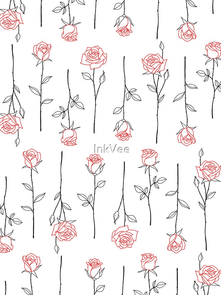 Thumbnail 4 of 4, iPhone Case, RED ROSES designed and sold by InkVee.