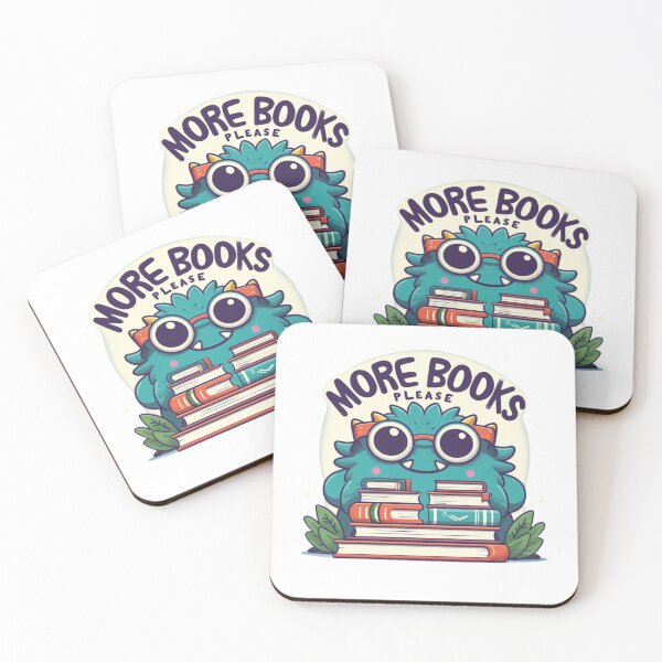 Item preview, Nerdy cute book addict blue monster designed and sold by ZMaria.