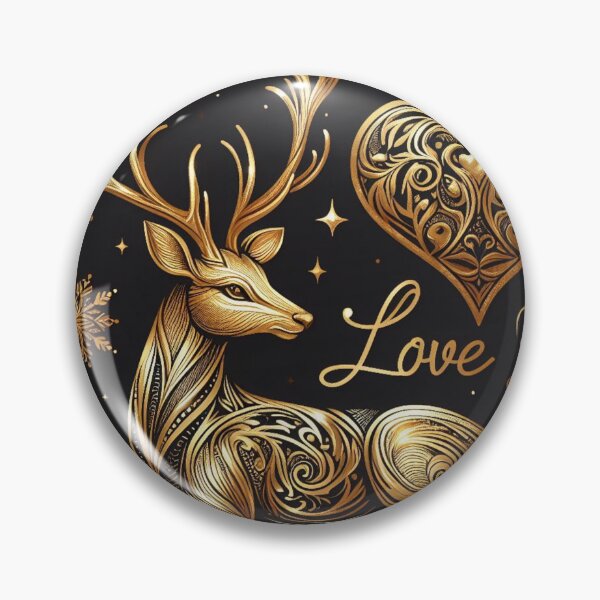 Item preview, golden deer designed and sold by Greydate.