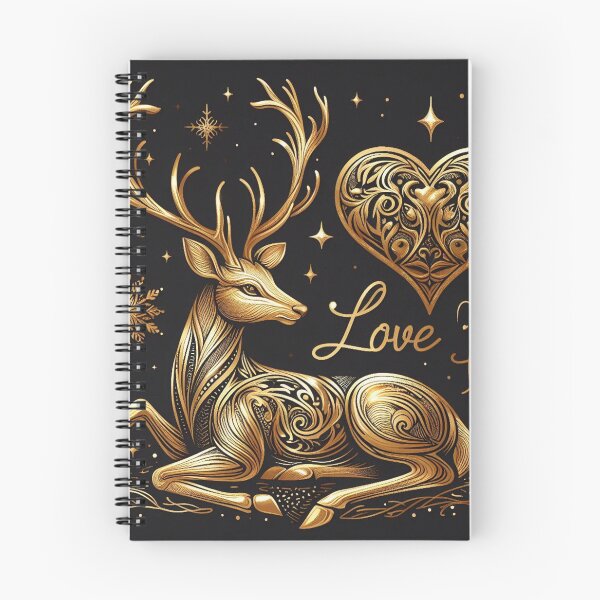 Item preview, golden deer designed and sold by Greydate.