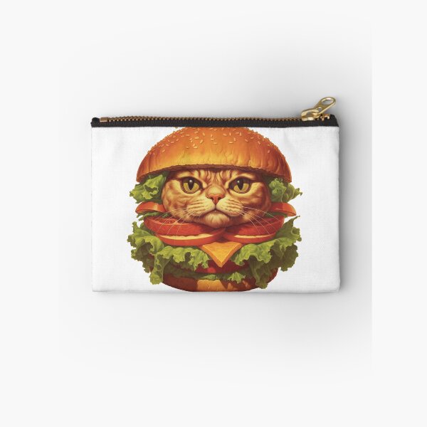 Item preview, Burger cat design designed and sold by RaveAnimals.