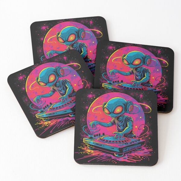 Item preview, Psychedelic alien dj designed and sold by Rebelka.